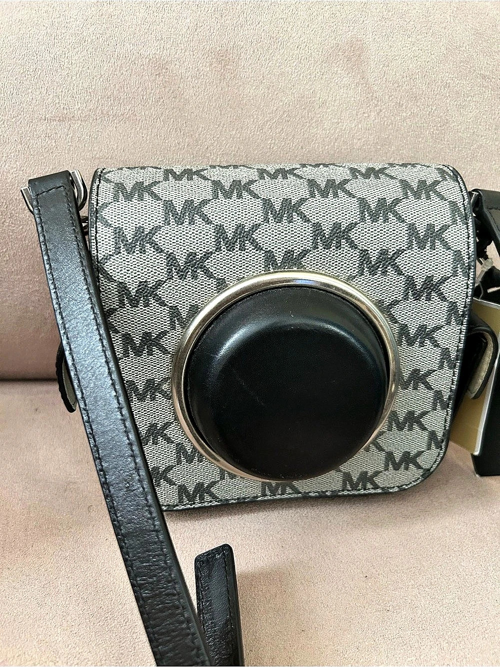 Michael Kors Jet Set Small Signature Logo Scout Collection Moulded Camera Crossb